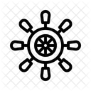 Schiffsrad Segeln Lenkung Symbol