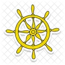 Schiffsrad Lenkung Schiff Rad Symbol