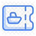 Schiffsticket Ticket Kreuzfahrtticket Symbol