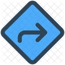 Lage Schild Rechts Symbol