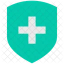 Medizin Schild Versicherung Symbol