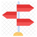 Schild Wegweiser Richtungstafel Symbol
