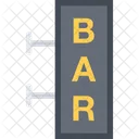 Schild Alkohol Bar Icon