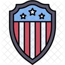Schild Abzeichen Usa Symbol