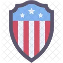 Schild Abzeichen Usa Symbol
