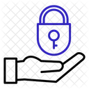 Schildsicherheit Sichere Umgebung Schutzende Umgebung Symbol