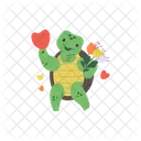 Schildkrote Laufen Gehen Symbol