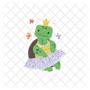 Schildkrote Prinzessin Krone Symbol
