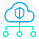 Cloud Daten Netzwerk Symbol