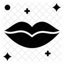 Schimmernde Lippen  Symbol