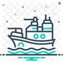 Schlachtschiff Kriegsschiff Krieg Symbol