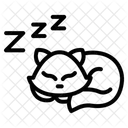 Schlafende Katze  Symbol