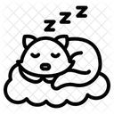 Schlafende Katze  Symbol