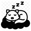 Schlafende Katze Katze Tier Symbol