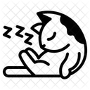 Schlafende Katze Symbol