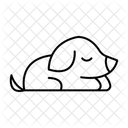 Schlafendes Haustier Symbol