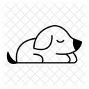 Schlafendes Haustier Symbol