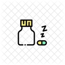 Schlafmedizin Medikamente Tabletten Symbol