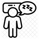 Schlafposition Schlafenszeit Schlafkomfort Symbol