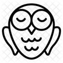 Schlafrige Eule Schlafend Schlafen Symbol