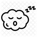 Schlafrige Wolken Schlafrig Schlaf Symbol