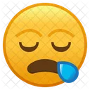 Schlafriges Gesicht Emoji Emoticon Symbol