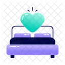 Schlafzimmer Liebesbett Valentinstag Symbol
