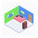 Bett Kissen Decke Symbol