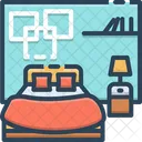 Schlafzimmer Wohnheim Dachgaube Symbol