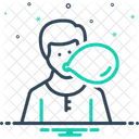 Blasen Blasender Ballon Ballon Symbol