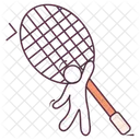 Schlager Badmintonschlager Tennisschlager Symbol