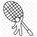 Schlager Badmintonschlager Tennisschlager Symbol