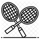 Badmintonausrustung Sportgerate Sportzubehor Symbol