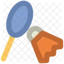 Schlager Federball Badminton Symbol