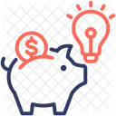 Intelligent Finanziell Sparen Symbol