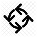 Schleife Rotation Fluss Symbol