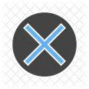 Aus Schliessen Kreuz Symbol