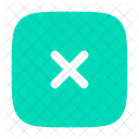 Schliessen Quadrat Kreuz Entfernen Symbol