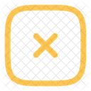 Schliessen Quadrat Kreuz Entfernen Symbol