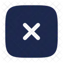 Schliessen Quadrat Kreuz Entfernen Symbol