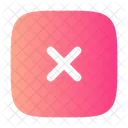 Schliessen Quadrat Kreuz Entfernen Symbol
