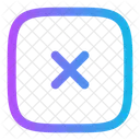 Schliessen Quadrat Kreuz Entfernen Symbol