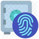 Schließfach Biometrie  Symbol