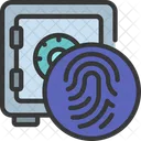 Schließfach Biometrie  Symbol