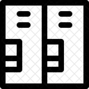 Schliessfacher Lagerung Schrank Symbol