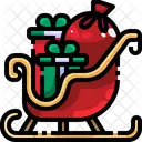 Schlitten gezogen  Symbol
