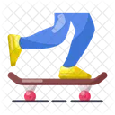 Skateboard Rollschuhfahrer Beine Symbol