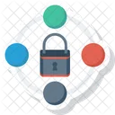 Schloss Vorhangeschloss Secureshare Icon