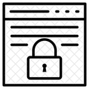 Sperren Privat Browser Symbol