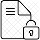 Sperre Datenschutz Dateischutz Symbol